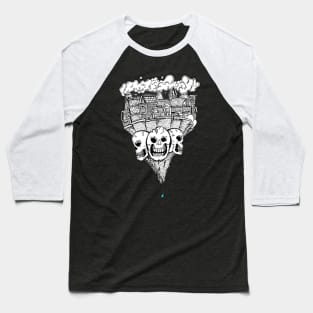 Earthquake Skull On Earth Baseball T-Shirt